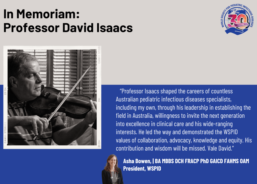 In Memoriam: Professor David Isaacs